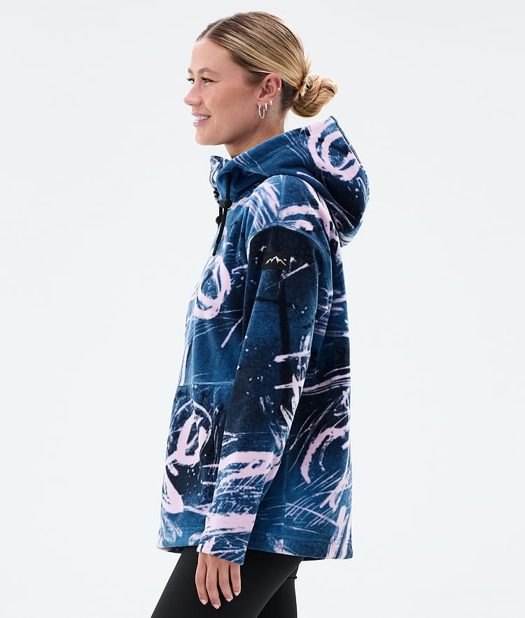 Dope Cozy II W Fleecegenser Dame Carvings Pink, Bilde 5 av 7