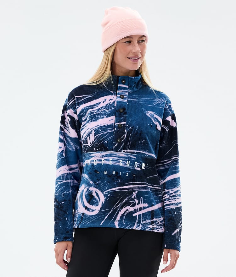 Dope Comfy W Fleecegenser Dame Carvings Pink, Bilde 1 av 6