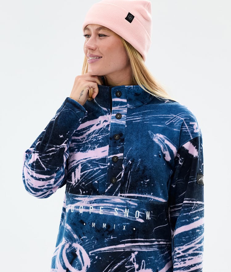Dope Comfy W Fleecegenser Dame Carvings Pink, Bilde 2 av 6