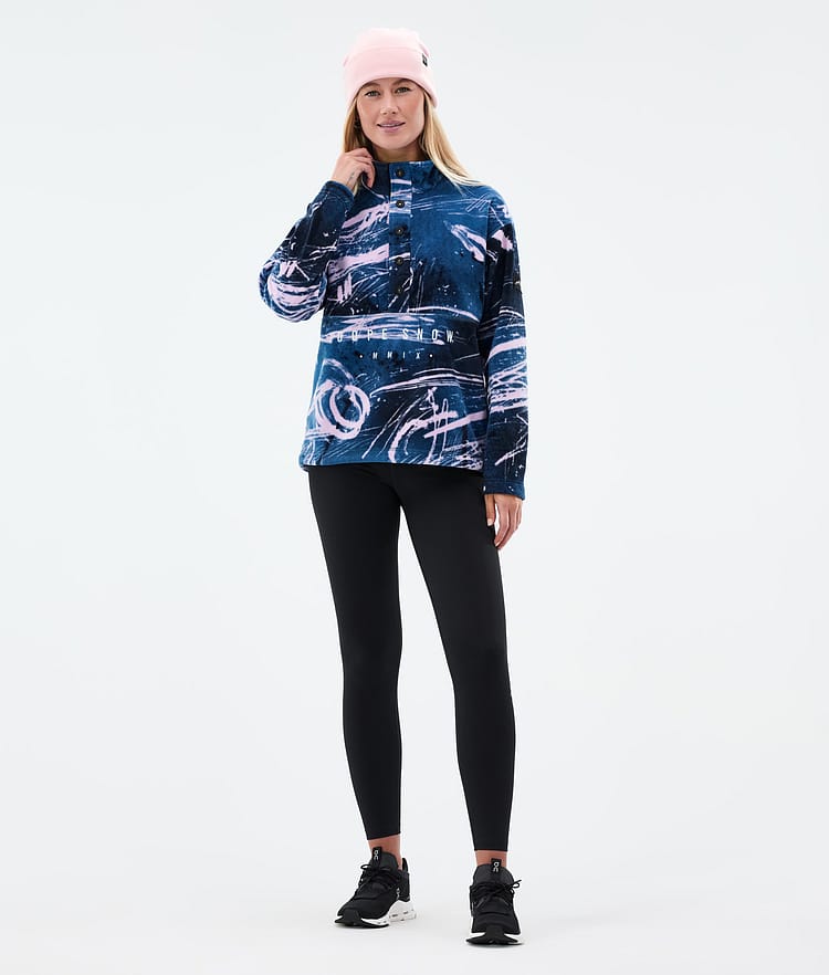 Dope Comfy W Fleecegenser Dame Carvings Pink, Bilde 3 av 6