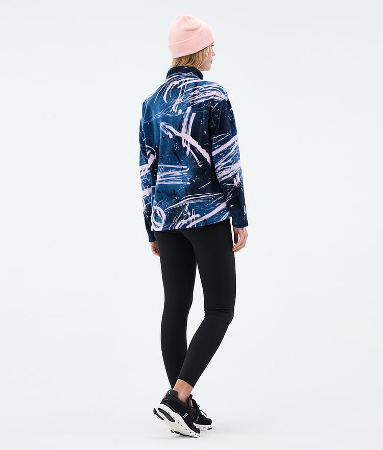 Dope Comfy W Fleecegenser Dame Carvings Pink, Bilde 4 av 6