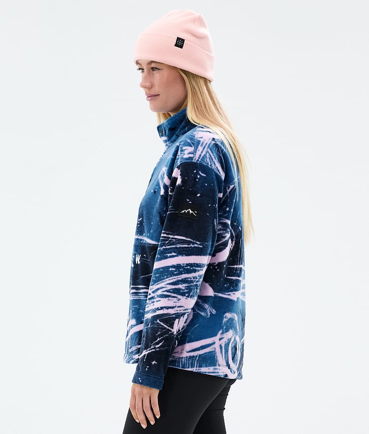 Dope Comfy W Fleecegenser Dame Carvings Pink, Bilde 5 av 6