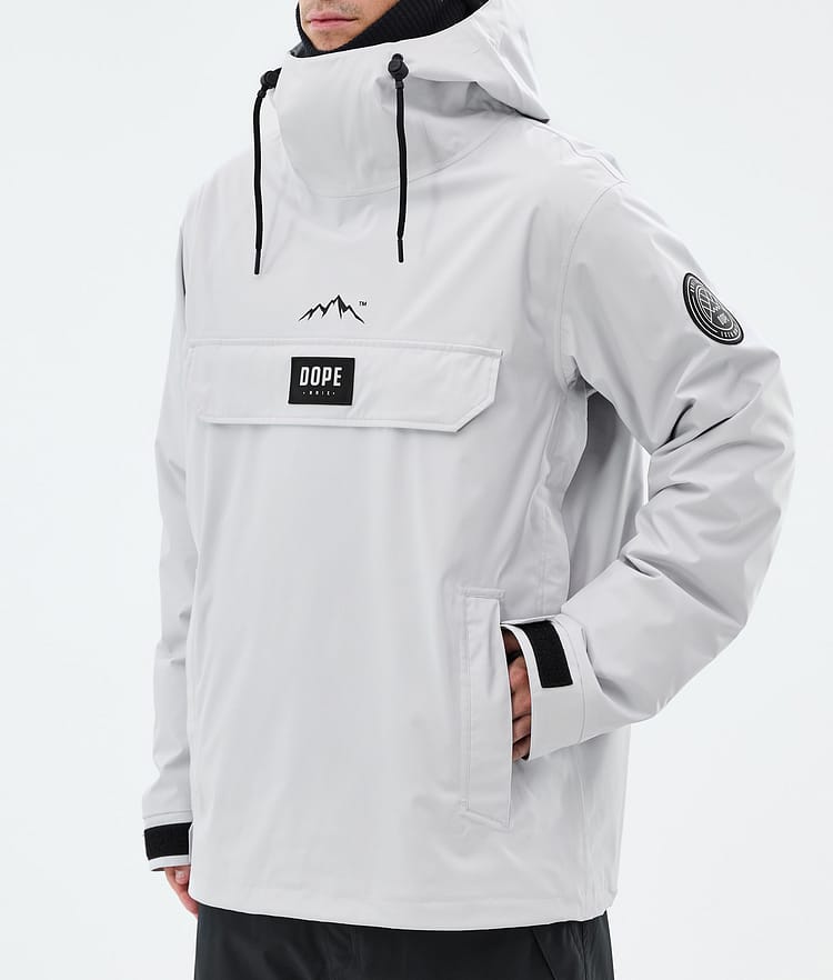 Dope Blizzard Snowboardjakke Herre Light Grey, Bilde 7 av 8