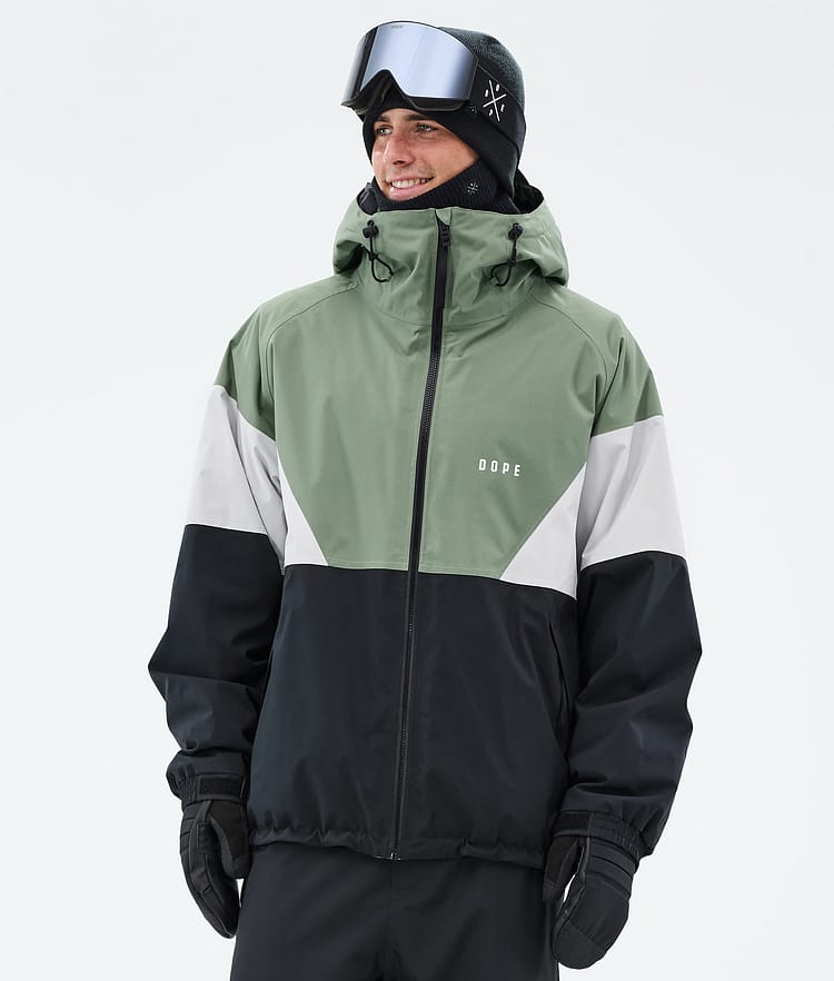 Dope Spartan Skijakke Herre Sport Moss Green/Light Grey/Black, Bilde 1 av 8