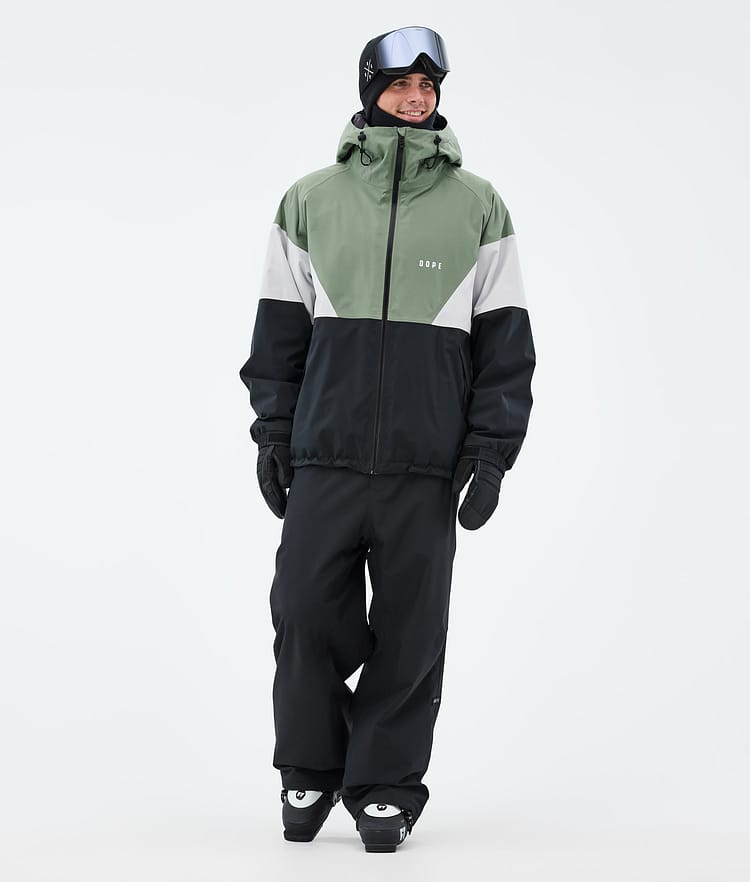 Dope Spartan Skijakke Herre Sport Moss Green/Light Grey/Black, Bilde 2 av 8