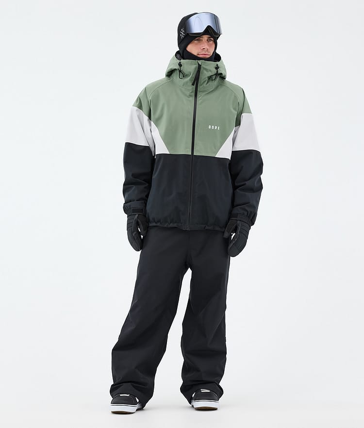 Dope Spartan Snowboardjakke Herre Sport Moss Green/Light Grey/Black, Bilde 2 av 8