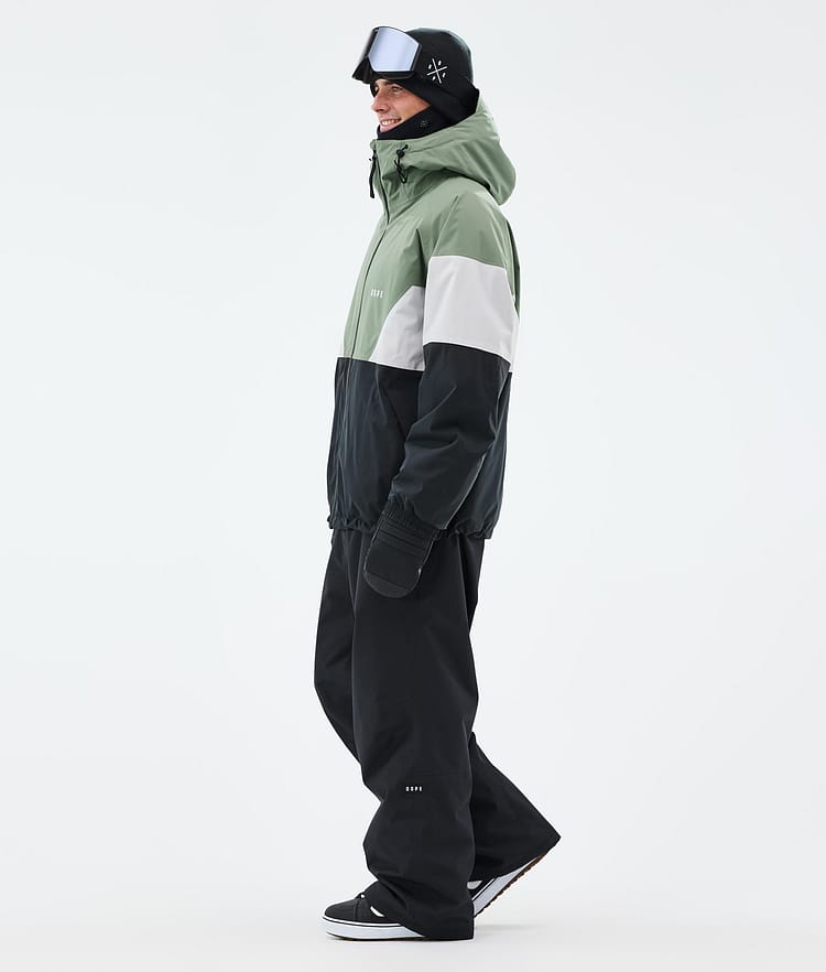 Dope Spartan Snowboardjakke Herre Sport Moss Green/Light Grey/Black, Bilde 3 av 8