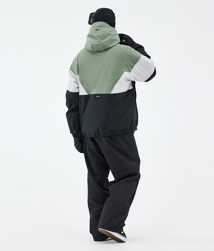 Dope Spartan Snowboardjakke Herre Sport Moss Green/Light Grey/Black, Bilde 4 av 8