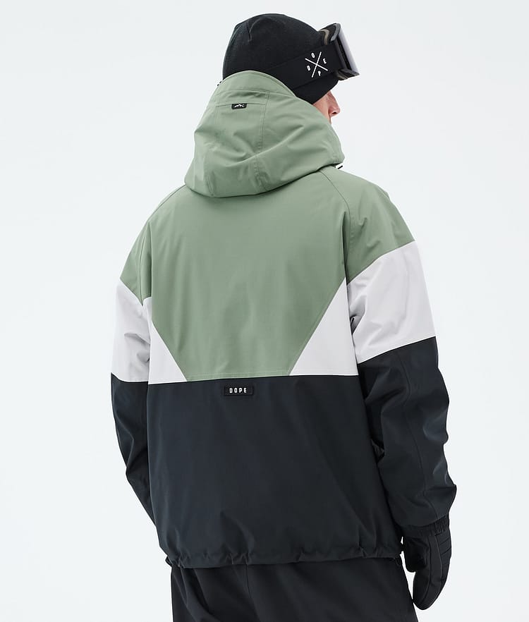 Dope Spartan Snowboardjakke Herre Sport Moss Green/Light Grey/Black, Bilde 6 av 8