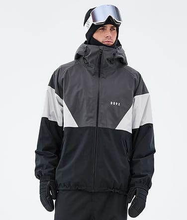Dope Spartan Snowboardjakke Herre Sport Phantom/Light Grey/Black