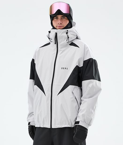 Dope Spartan Skijakke Herre Spike Light Grey/Black
