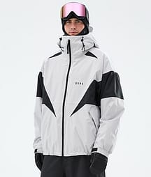 Dope Spartan Snowboardjakke Herre Spike Light Grey/Black