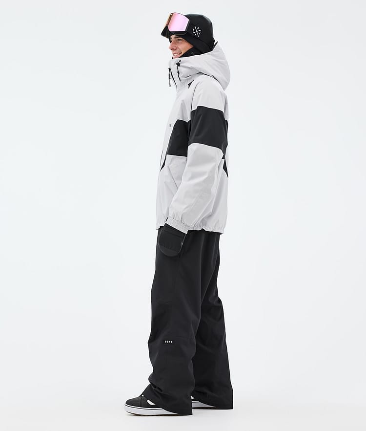 Dope Spartan Snowboardjakke Herre Spike Light Grey/Black, Bilde 3 av 8