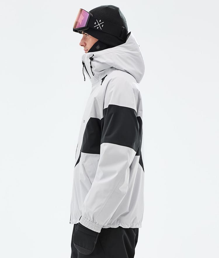 Dope Spartan Snowboardjakke Herre Spike Light Grey/Black, Bilde 5 av 8