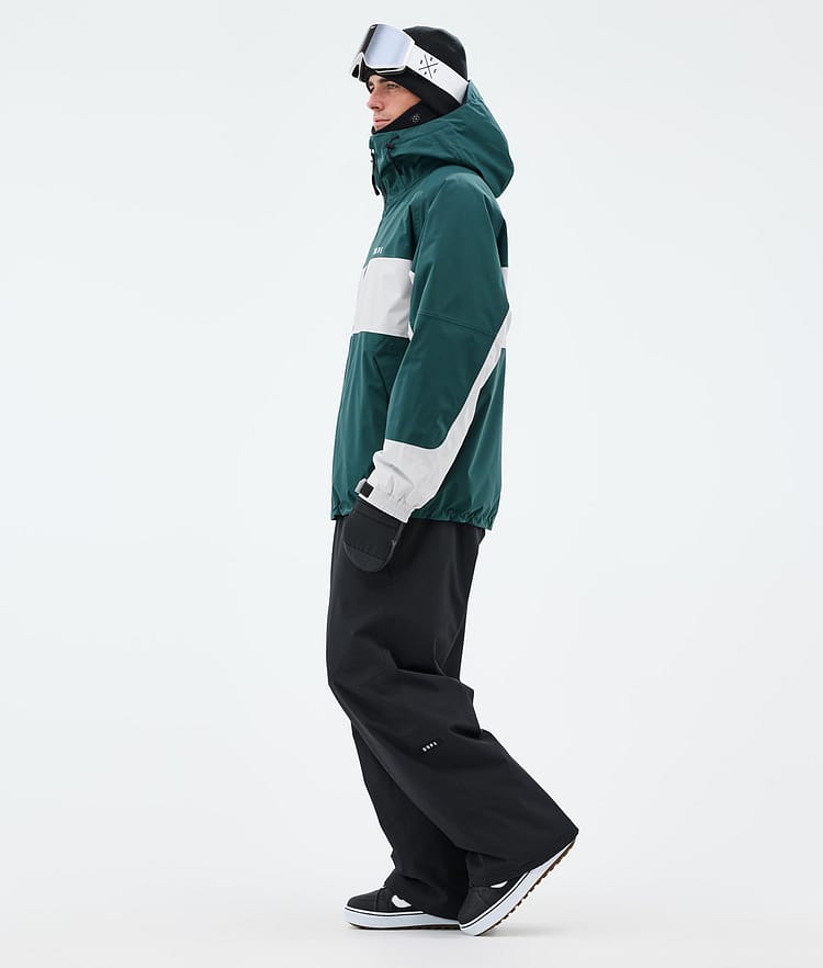 Dope Spartan Snowboardjakke Herre Stripe Bottle Green/Light Grey, Bilde 3 av 8