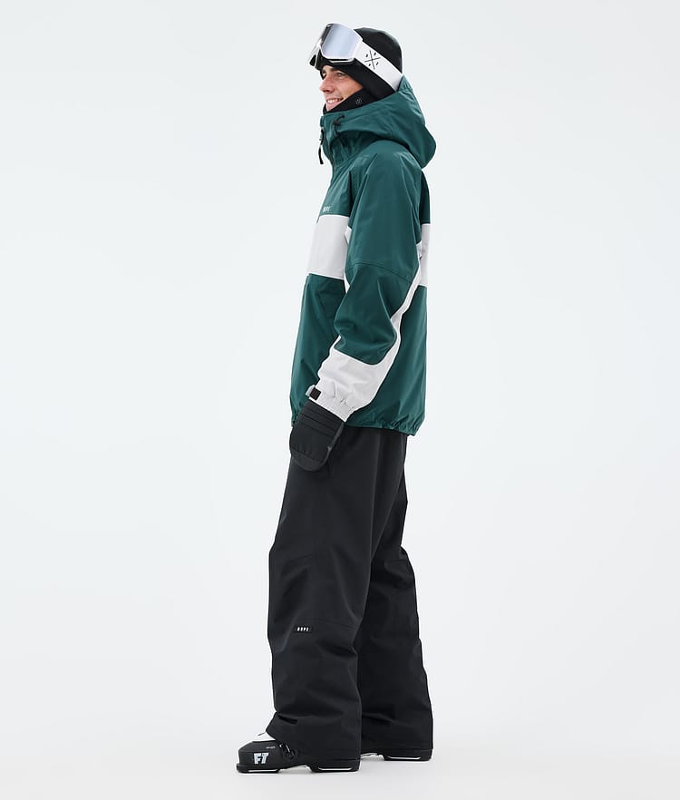 Dope Spartan Skijakke Herre Stripe Bottle Green/Light Grey, Bilde 3 av 8
