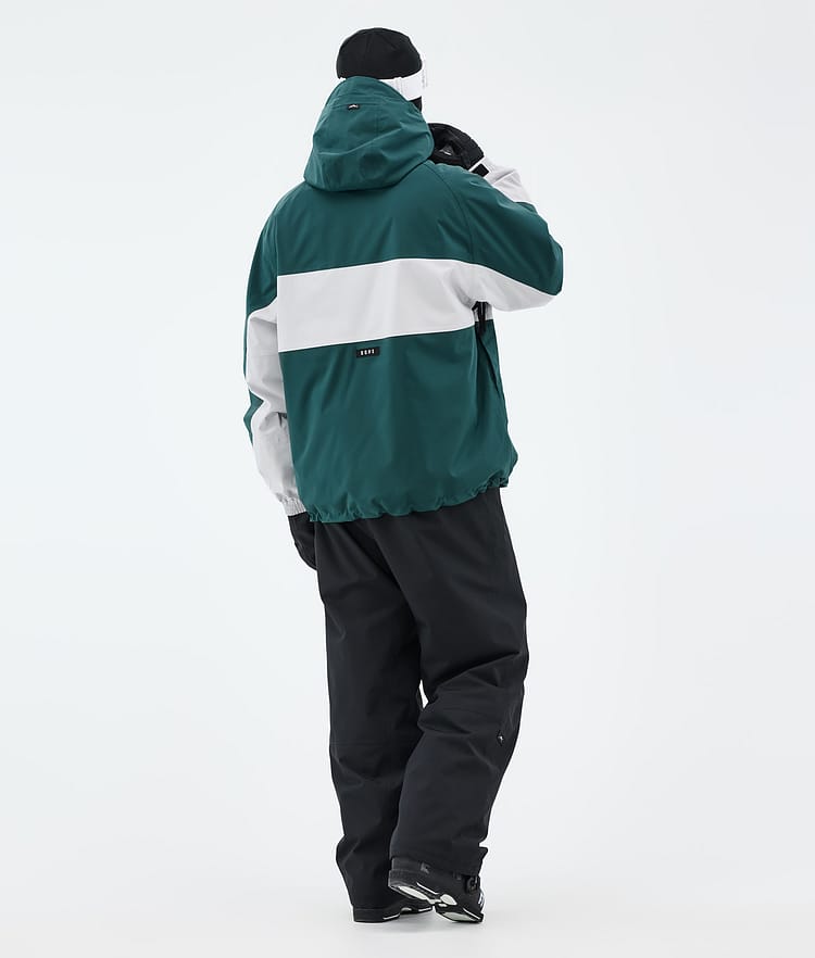 Dope Spartan Skijakke Herre Stripe Bottle Green/Light Grey, Bilde 4 av 8