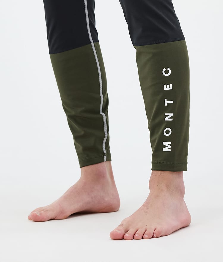 Montec Alpha Superundertøy bukse Herre Light Grey/Black/Olive Green, Bilde 7 av 7