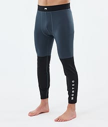 Montec Alpha Superundertøy bukse Herre Metal Blue/Black