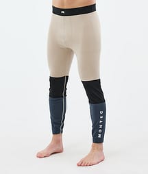Montec Alpha Superundertøy bukse Herre Sand/Black/Metal Blue