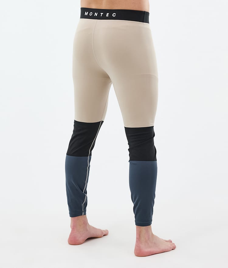 Montec Alpha Superundertøy bukse Herre Sand/Black/Metal Blue, Bilde 2 av 7