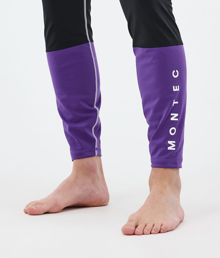 Montec Alpha Superundertøy bukse Herre Light Grey/Black/Vivid Purple, Bilde 7 av 7