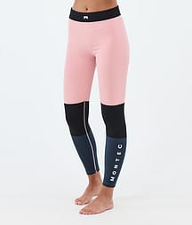 Montec Alpha W Superundertøy bukse Dame Soft Pink/Black/Metal Blue
