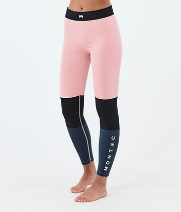 Montec Alpha W Superundertøy bukse Soft Pink/Black/Metal Blue