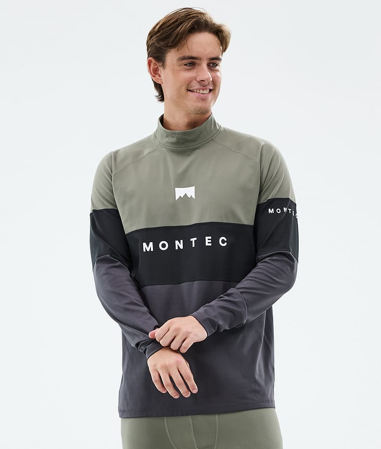 Montec Alpha Superundertøy overdel Herre Greenish/Black/Phantom, Bilde 1 av 5