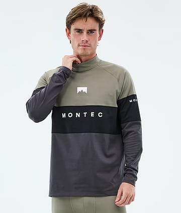 Montec Alpha Superundertøy overdel Greenish/Black/Phantom