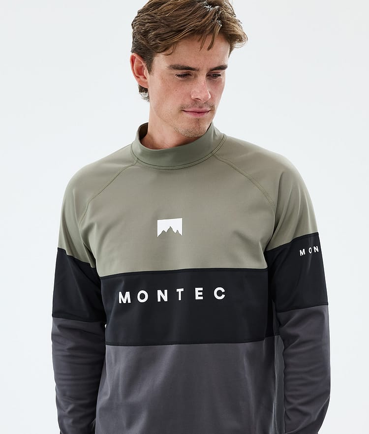 Montec Alpha Superundertøy overdel Herre Greenish/Black/Phantom, Bilde 2 av 5