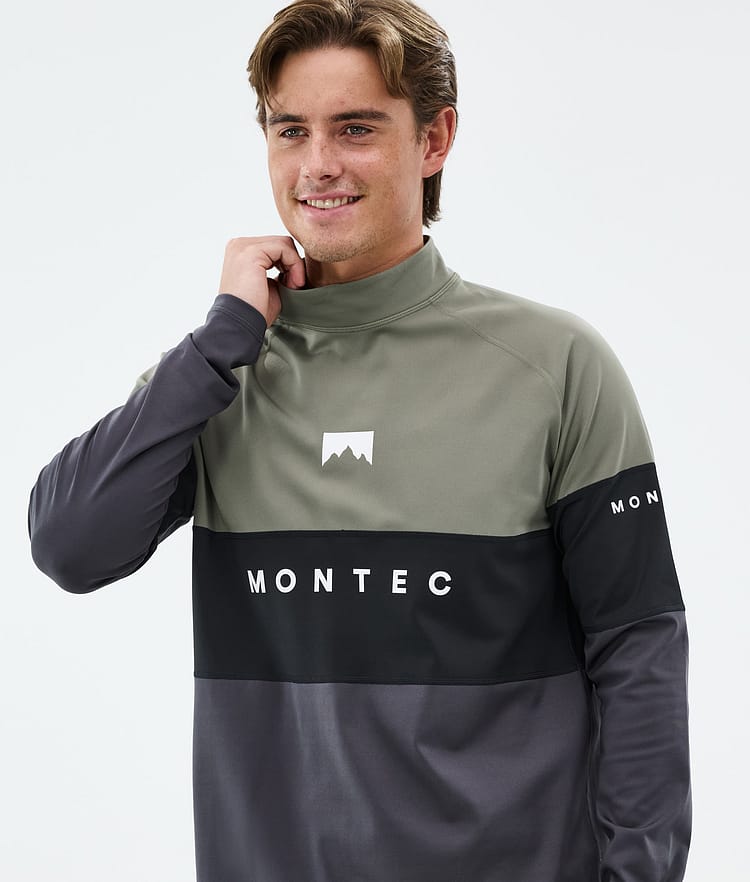 Montec Alpha Superundertøy overdel Herre Greenish/Black/Phantom, Bilde 2 av 5