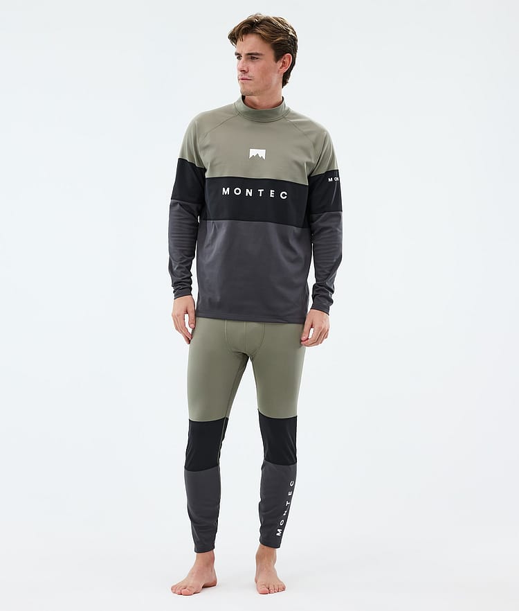 Montec Alpha Superundertøy overdel Herre Greenish/Black/Phantom, Bilde 3 av 5