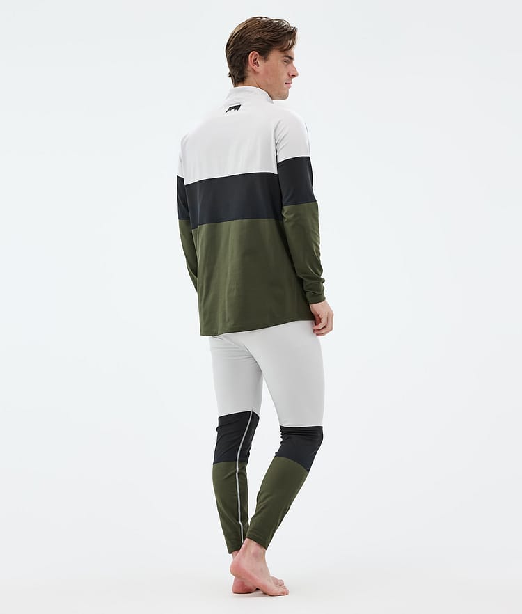 Montec Alpha Superundertøy overdel Herre Light Grey/Black/Olive Green, Bilde 4 av 5