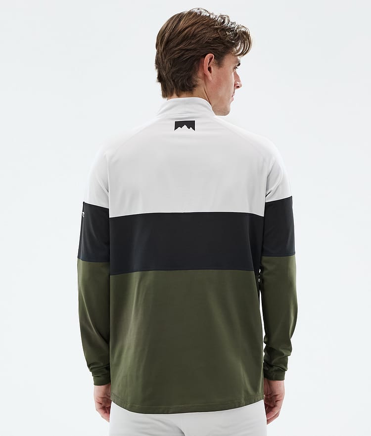 Montec Alpha Superundertøy overdel Herre Light Grey/Black/Olive Green, Bilde 5 av 5