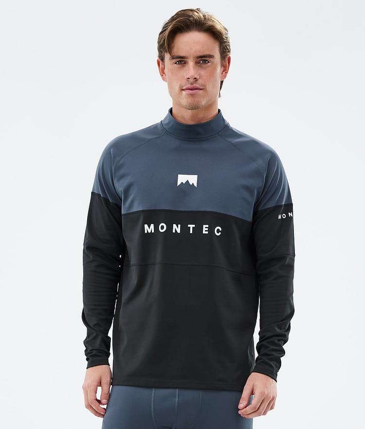 Montec Alpha Superundertøy overdel Herre Metal Blue/Black, Bilde 1 av 5