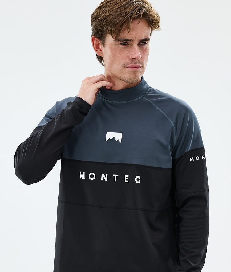 Montec Alpha Superundertøy overdel Herre Metal Blue/Black, Bilde 2 av 5
