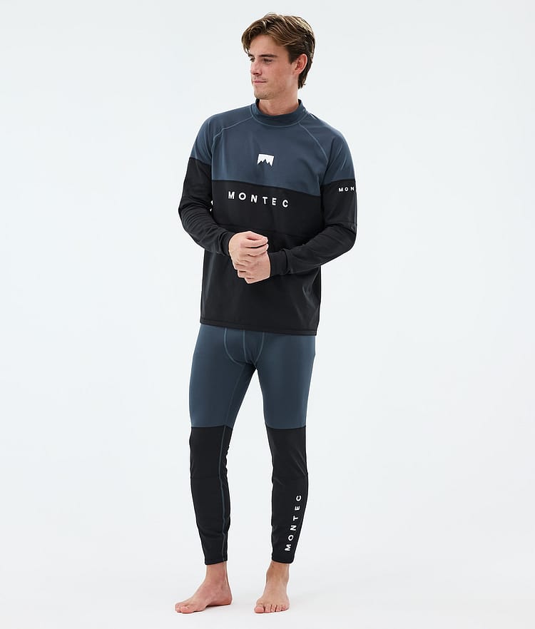 Montec Alpha Superundertøy overdel Herre Metal Blue/Black, Bilde 3 av 5