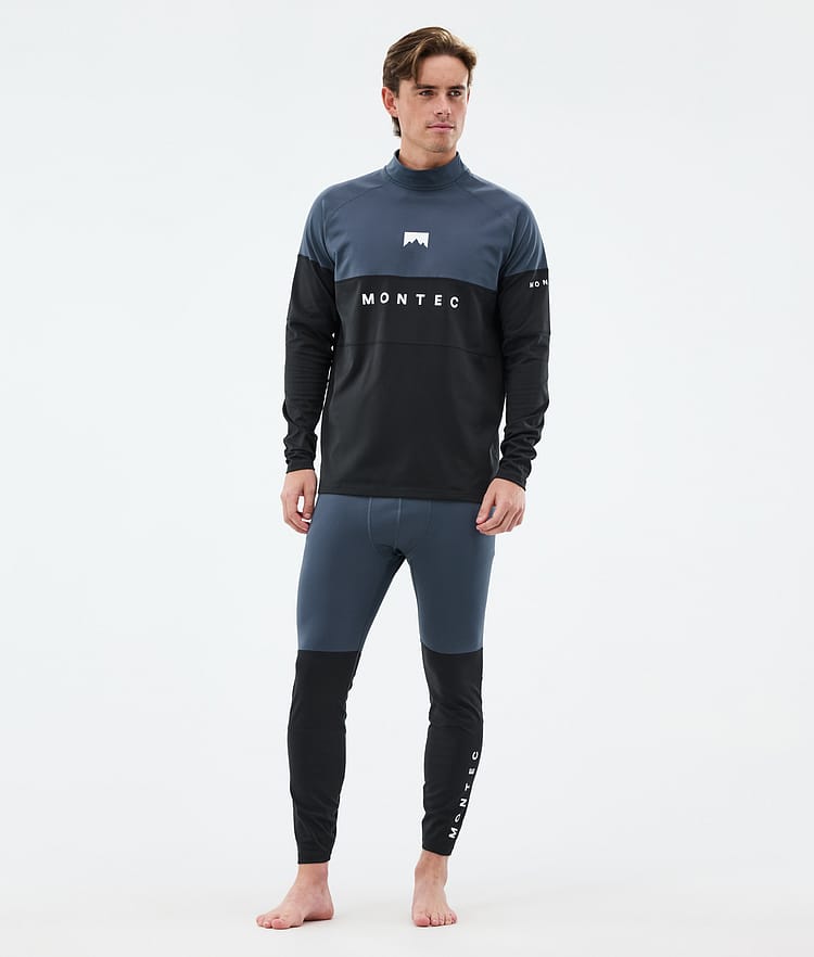 Montec Alpha Superundertøy overdel Herre Metal Blue/Black, Bilde 3 av 5