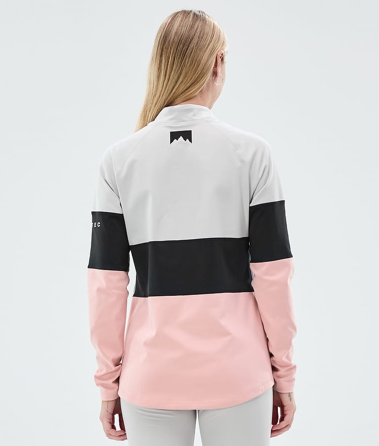 Montec Alpha W Superundertøy overdel Dame Light Grey/Black/Soft Pink, Bilde 5 av 5