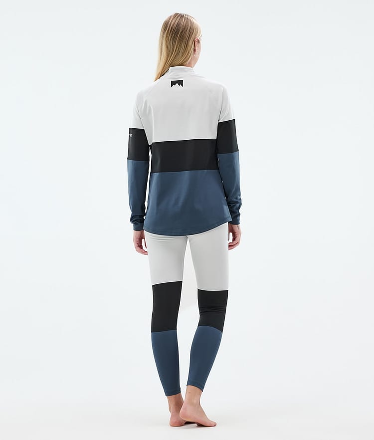 Montec Alpha W Superundertøy overdel Dame Light Grey/Black/Metal Blue, Bilde 4 av 5