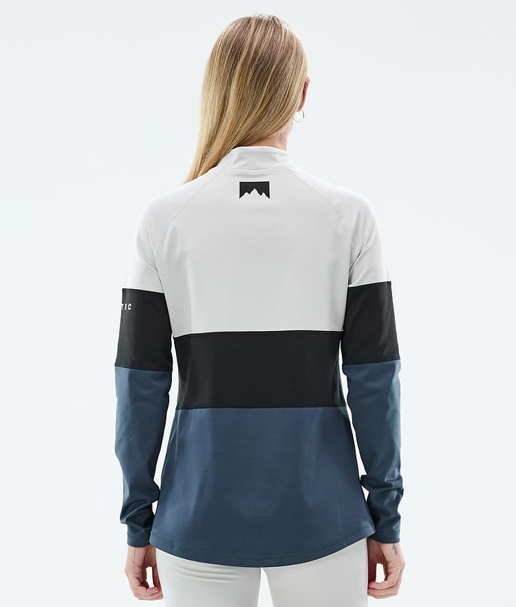 Montec Alpha W Superundertøy overdel Dame Light Grey/Black/Metal Blue, Bilde 5 av 5