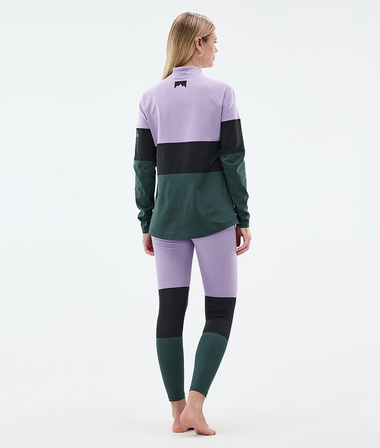 Montec Alpha W Superundertøy overdel Dame Faded Violet/Black/Dark Atlantic, Bilde 4 av 5