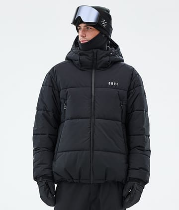 Dope Puffer Full Zip Snowboardjakke Black