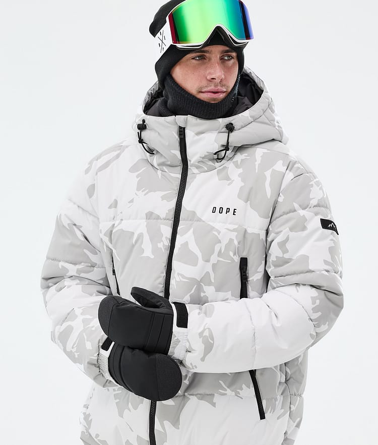 Dope Puffer Snowboardjakke Herre Grey Camo, Bilde 2 av 9