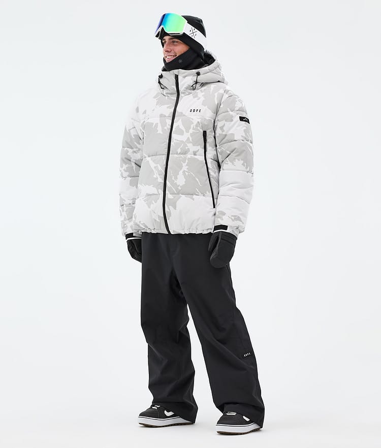 Dope Puffer Snowboardjakke Herre Grey Camo, Bilde 3 av 9