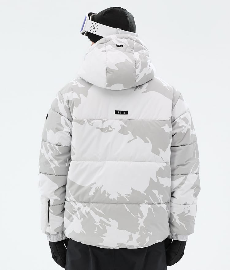 Dope Puffer Snowboardjakke Herre Grey Camo, Bilde 7 av 9