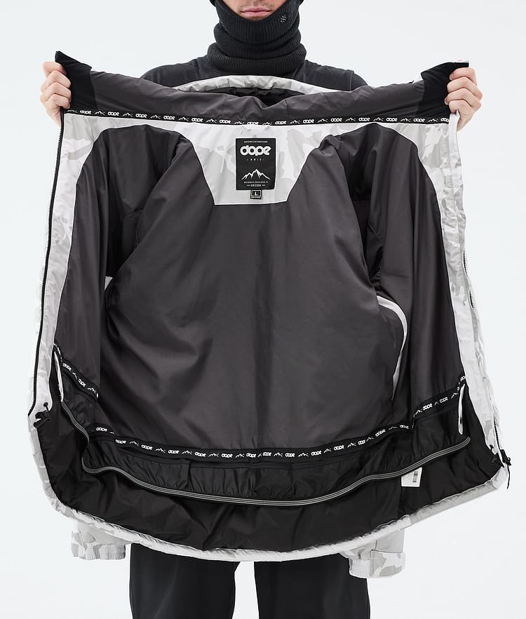Dope Puffer Snowboardjakke Herre Grey Camo, Bilde 9 av 9