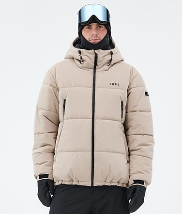 Dope Puffer Snowboardjakke Herre Sand