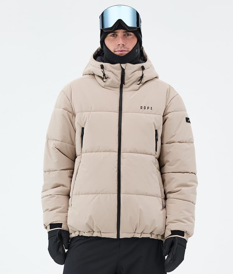 Dope Puffer Snowboardjakke Herre Sand, Bilde 1 av 9